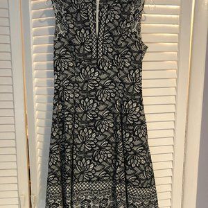 Adorne black and white dress